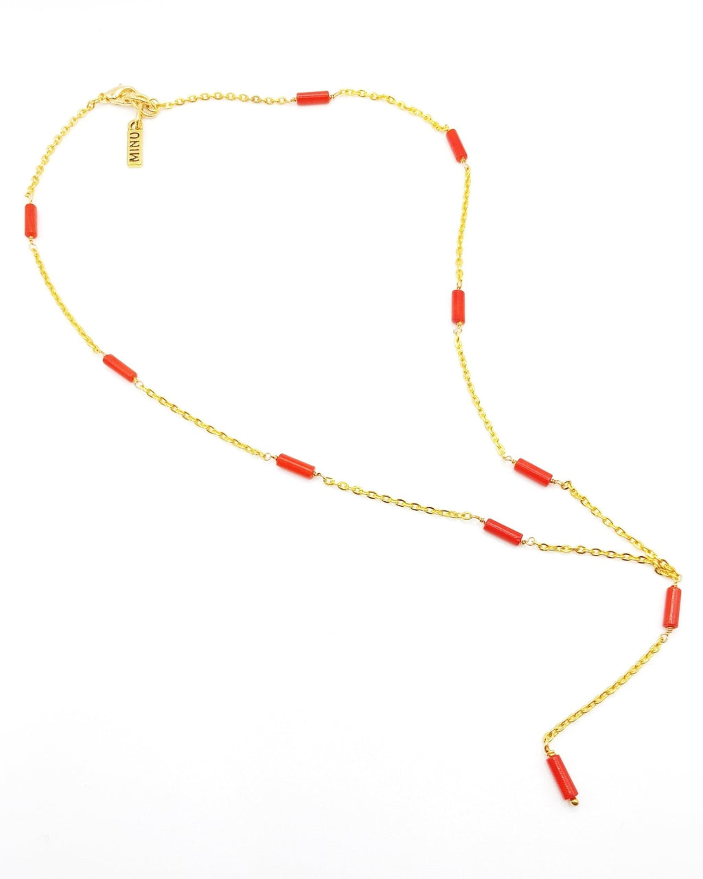 Rouge Accent Y Necklace - MINU Jewels