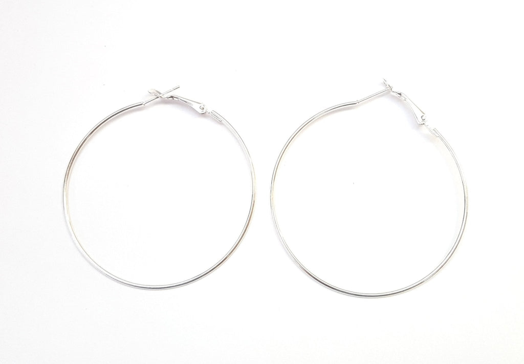 Silver Color Hoops - MINU Jewels