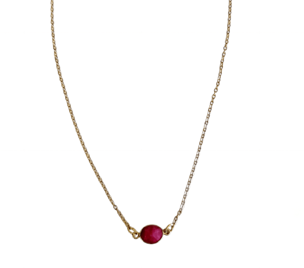 Small Ruby Necklace - MINU Jewels