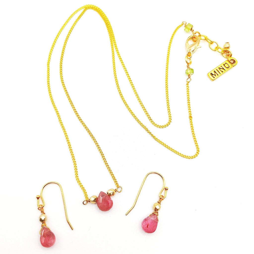 Tourmaline Gumdrop Solitaire Gift Set - MINU Jewels