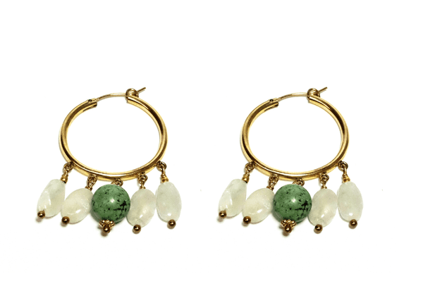 Tropical White Earrings - MINU Jewels