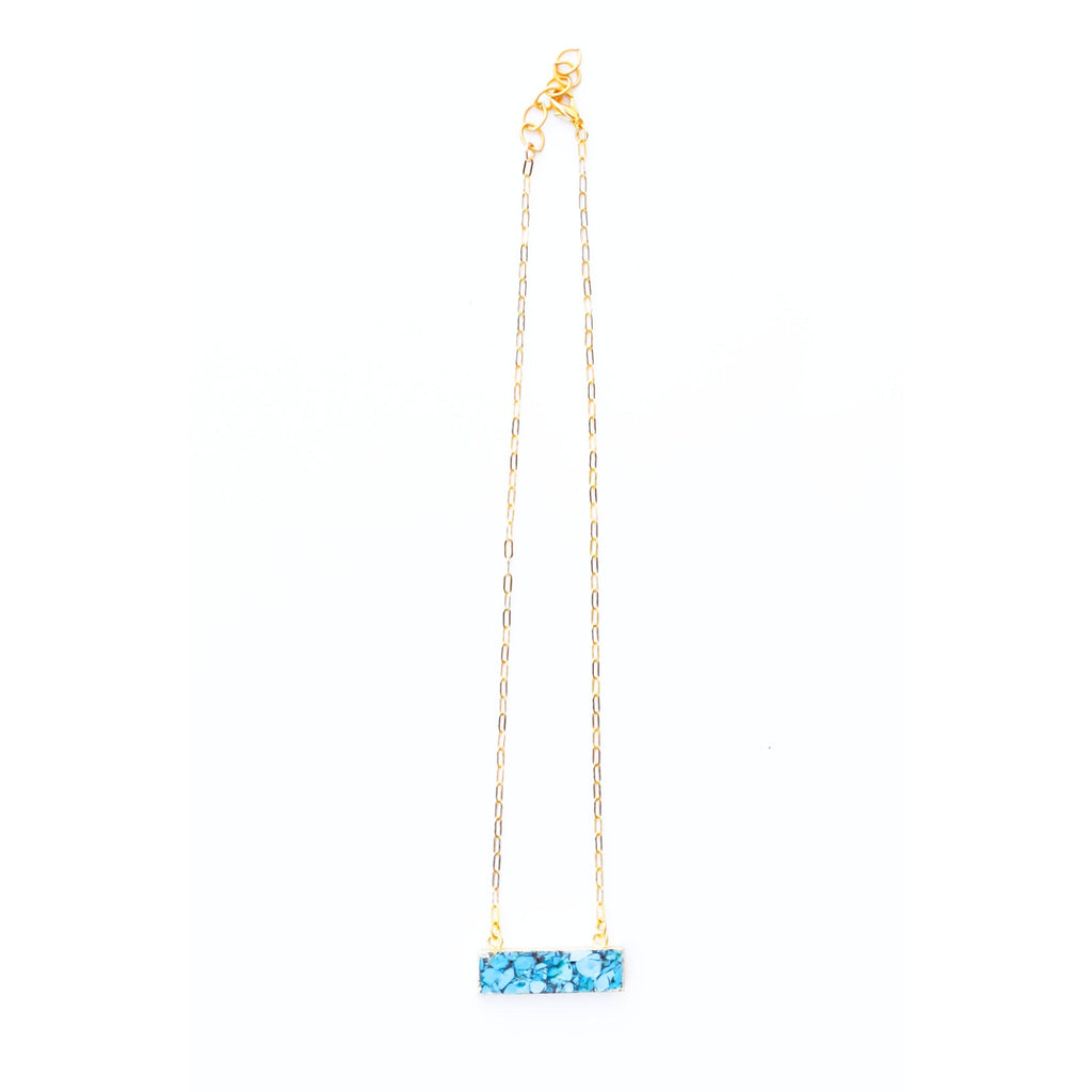 Turquoise Bar Necklace - MINU Jewels