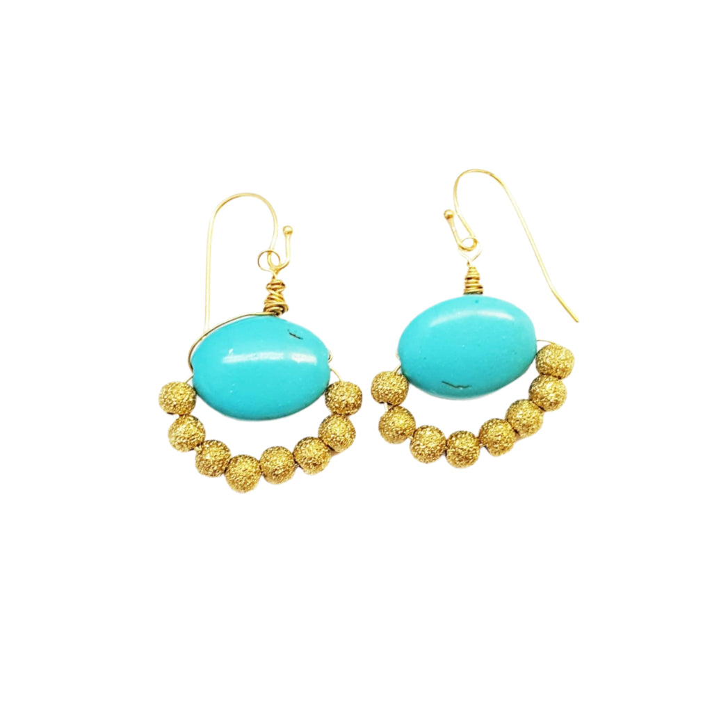 Turquoise Chandies Earrings - MINU Jewels