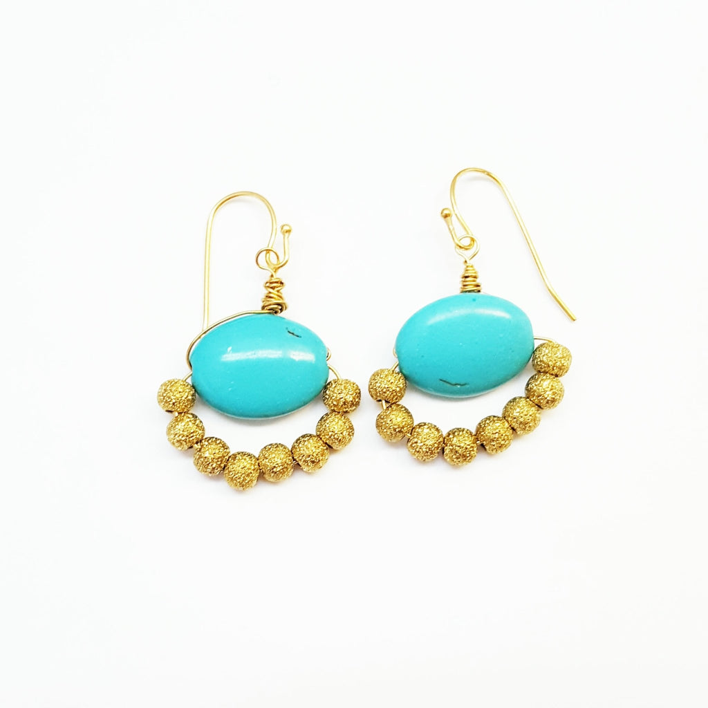 Turquoise Chandies Earrings - MINU Jewels