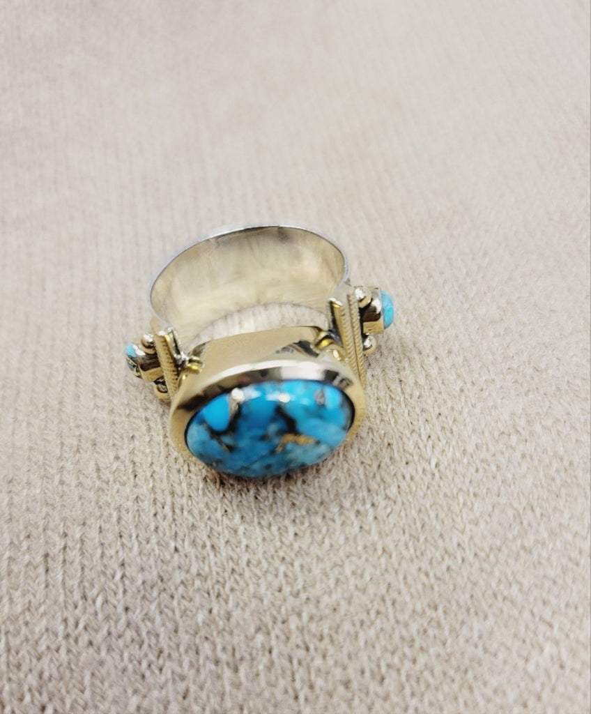 Turquoise Deco Ring - MINU Jewels