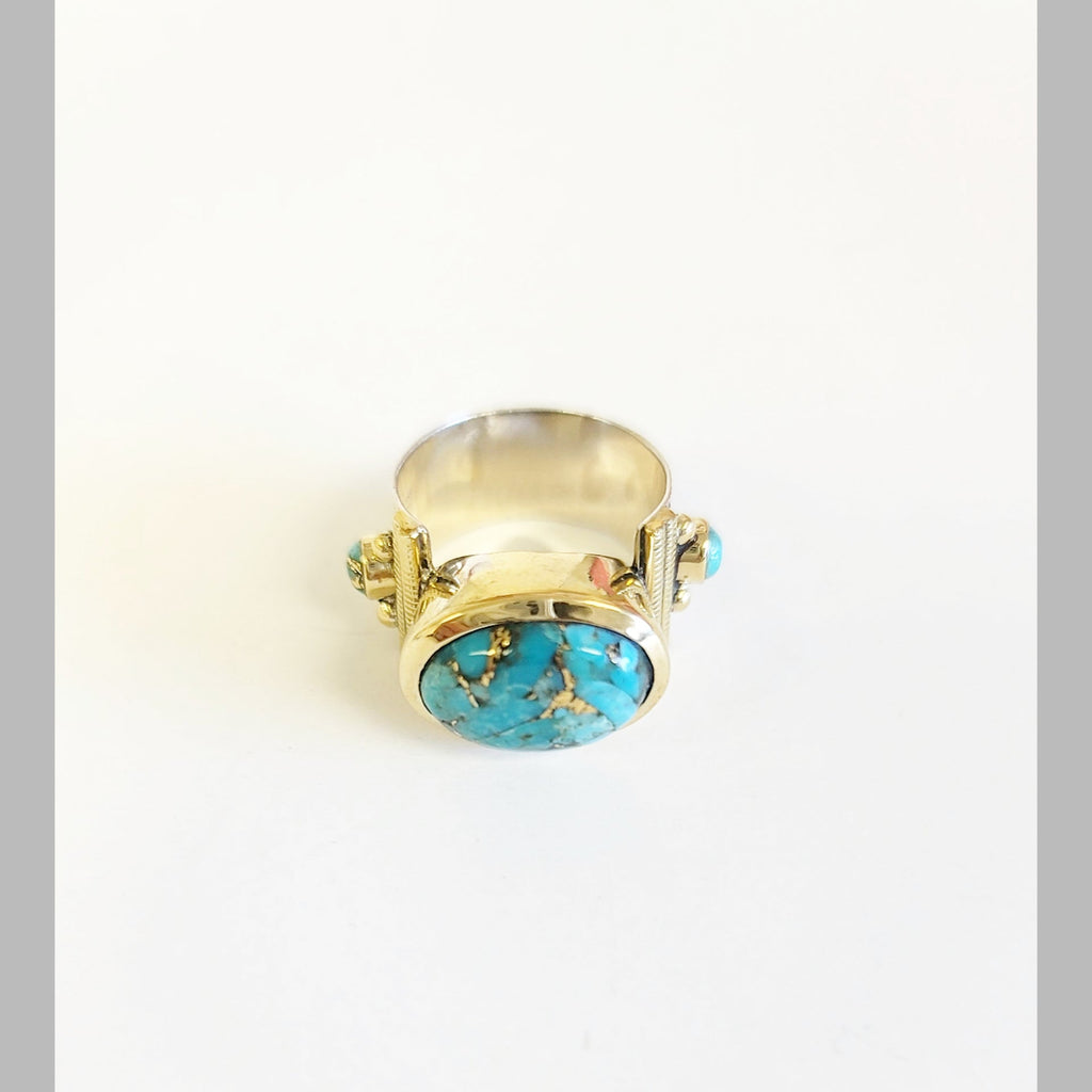 Turquoise Deco Ring - MINU Jewels