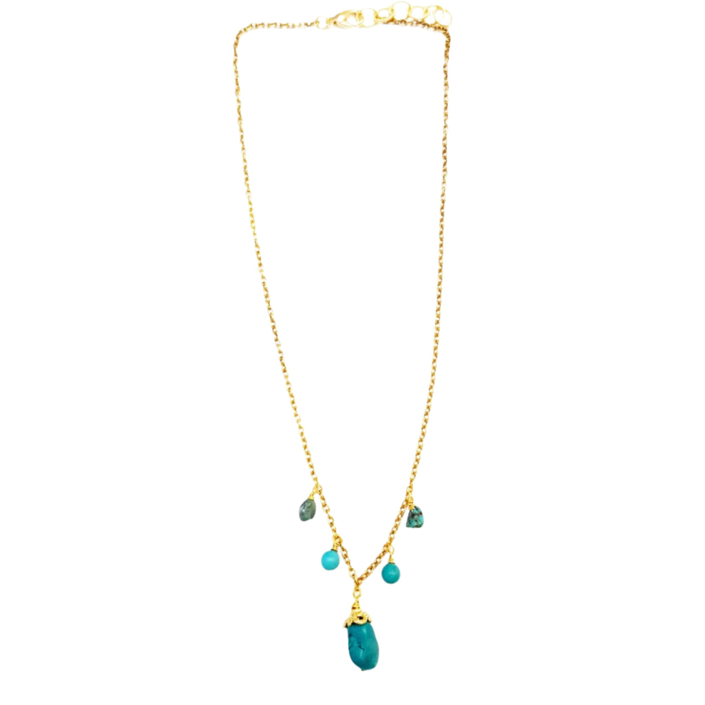Turquoise Hobo Necklace - MINU Jewels