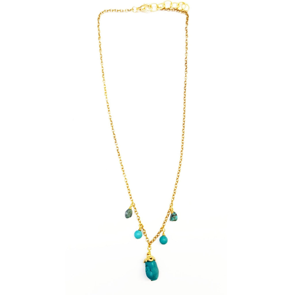 Turquoise Hobo Necklace - MINU Jewels