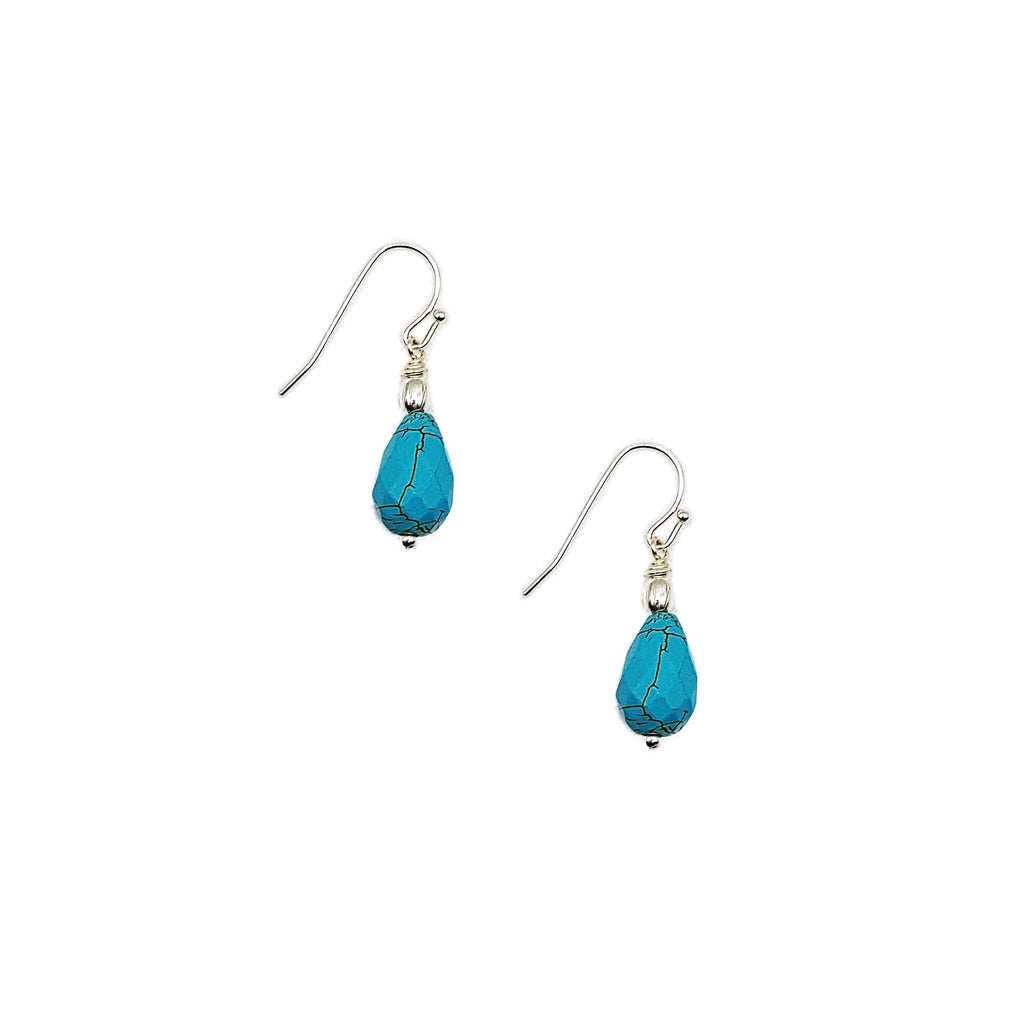 Turquoise Solitaire Earrings - MINU Jewels