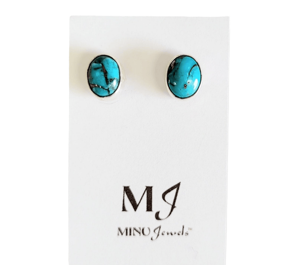 Turquoise Stud Earrings - MINU Jewels